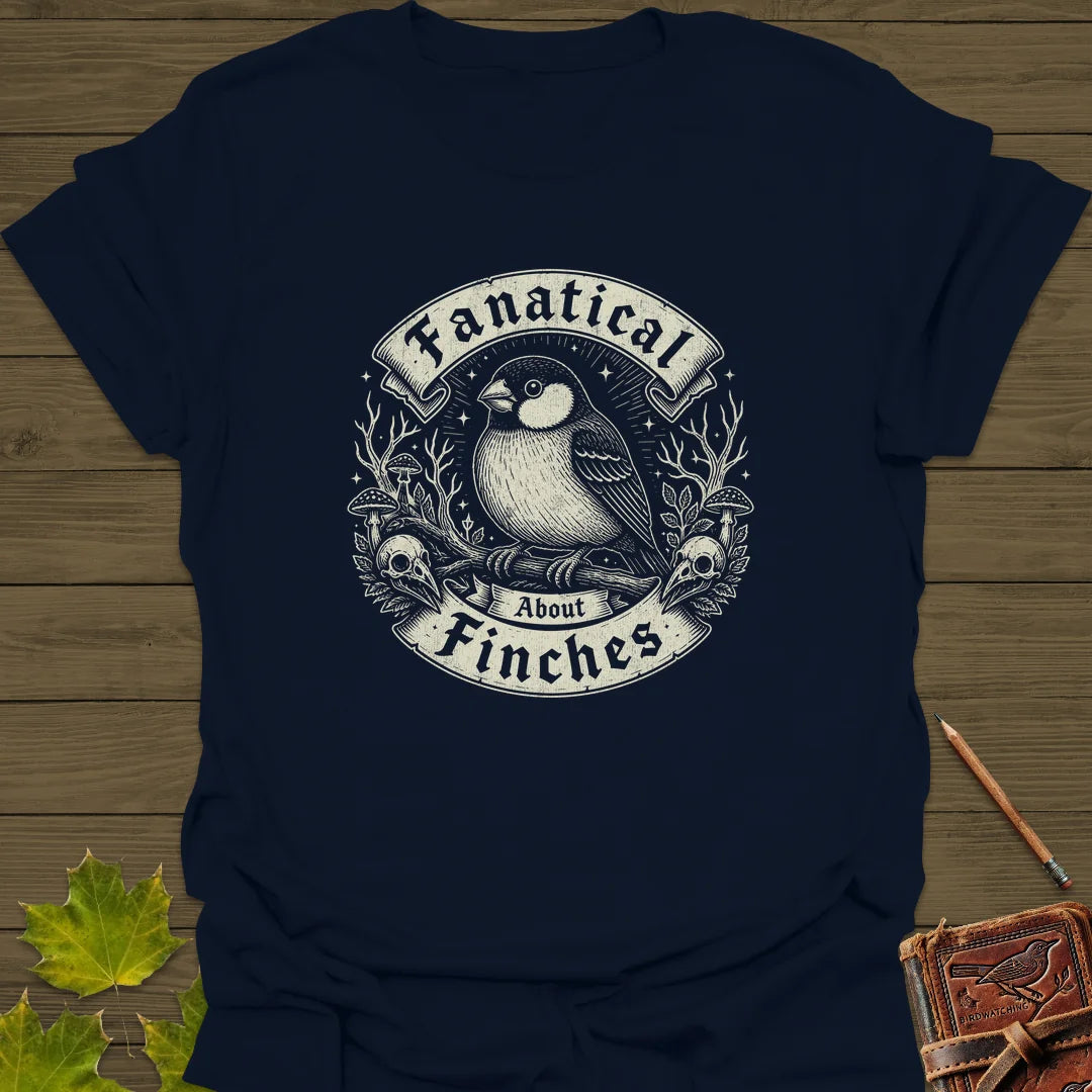 Fanatical About Finches T-Shirt in Navy