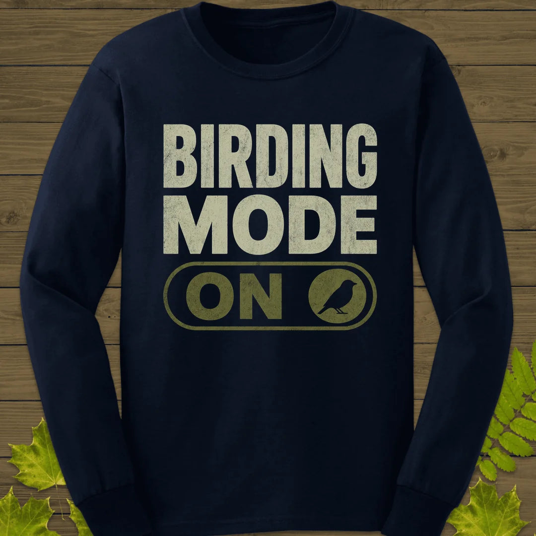 Birding Mode Activated Long Sleeve in Navy