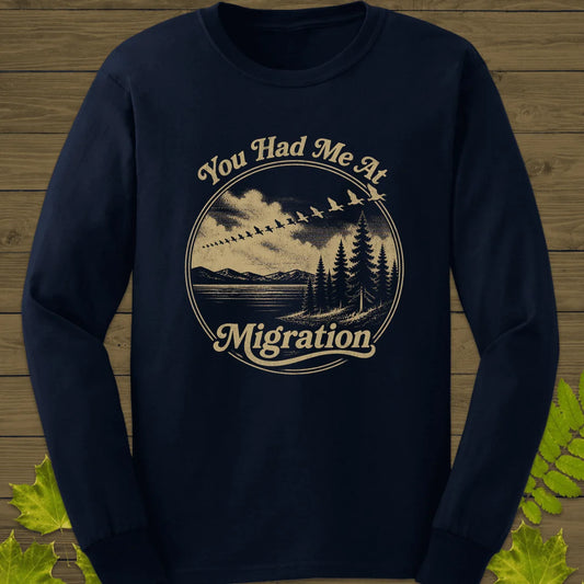 You Had Me At Migration Long Sleeve in Navy