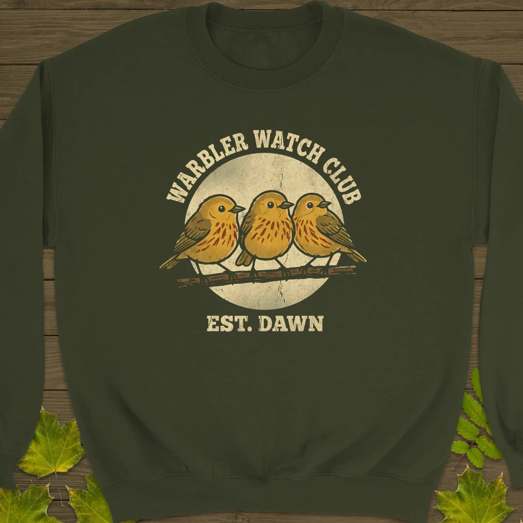 Warbler Watch Club Sweatshirt Military Green