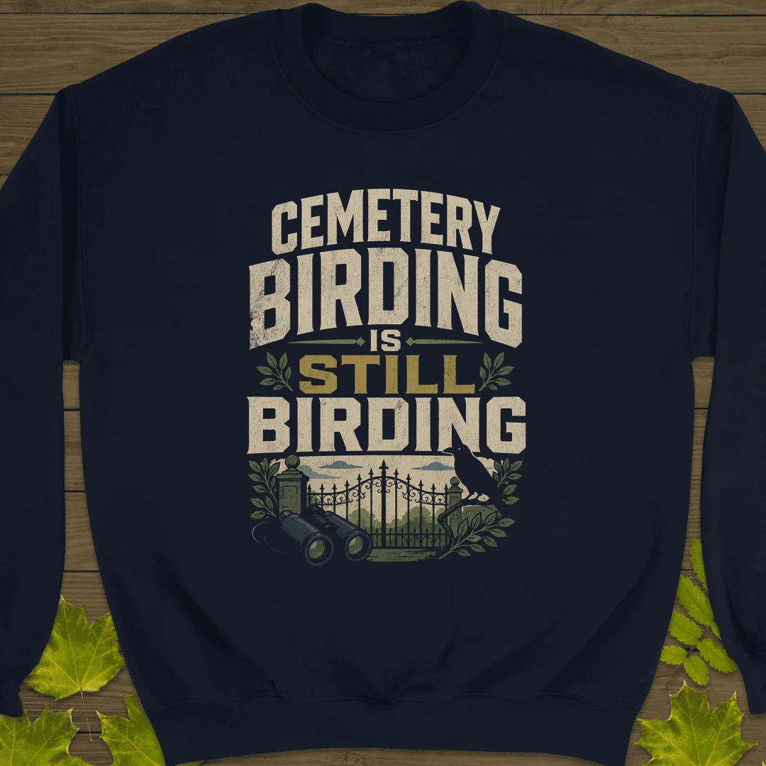 Cemetery Birding Club Sweatshirt in Navy
