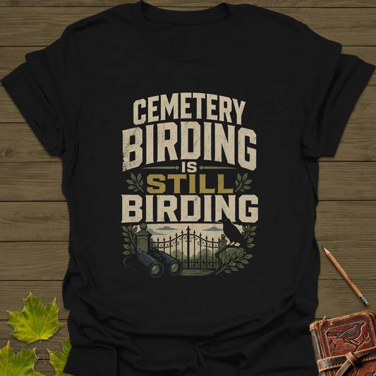 Cemetery Birding Club T-Shirt in Black