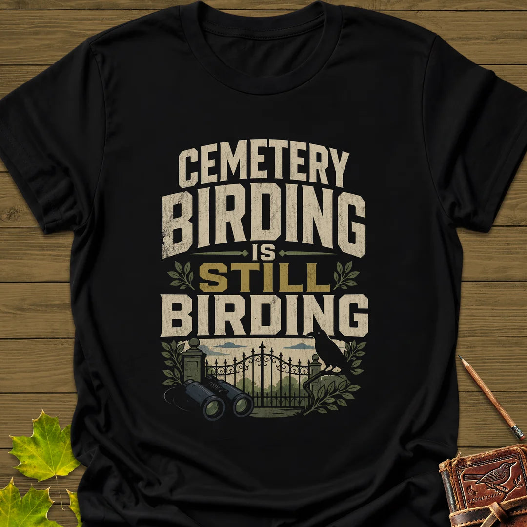 Cemetery Birding Club T-Shirt in Black