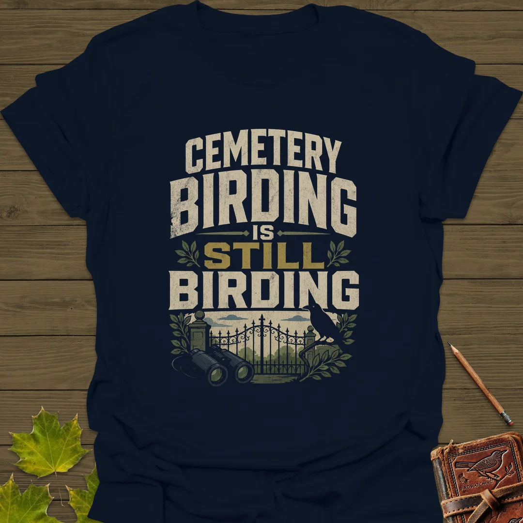 Cemetery Birding Club T-Shirt in Navy