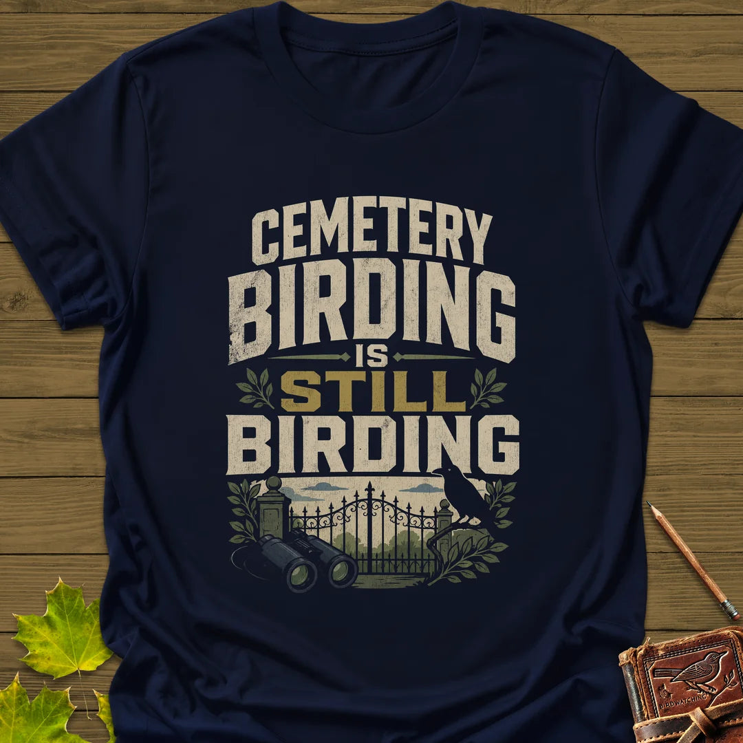 Cemetery Birding Club T-Shirt in Navy