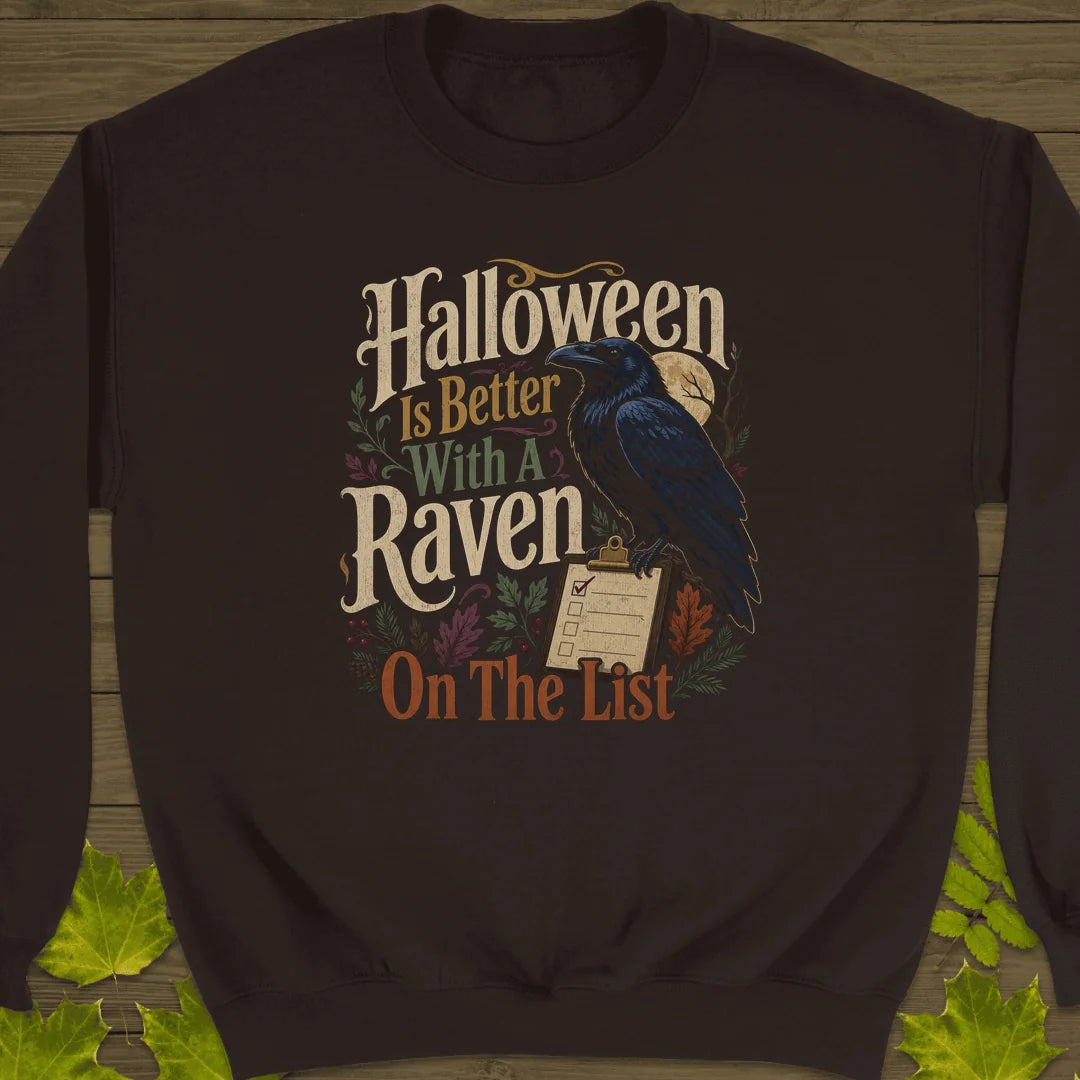 Raven On The List Sweatshirt in Dark Chocolate