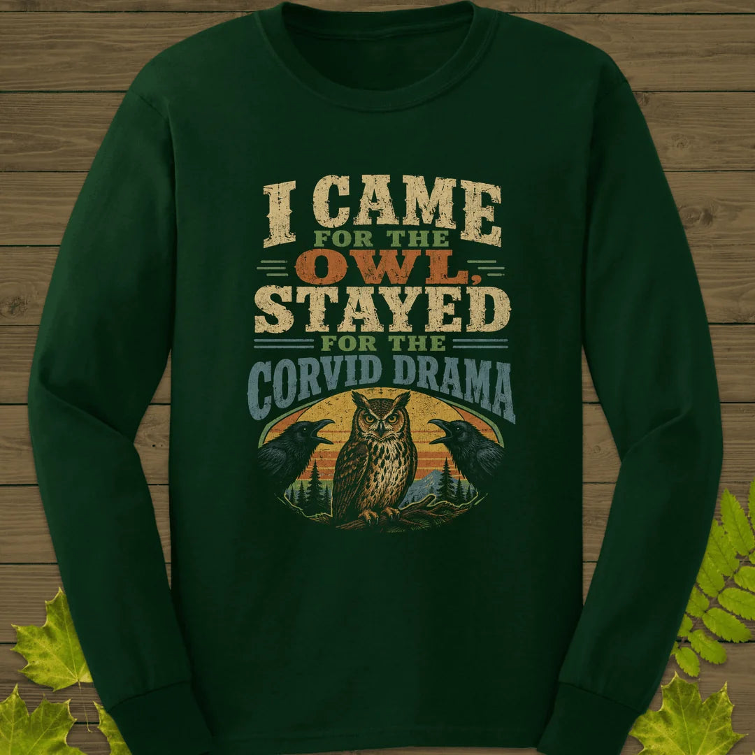 Corvid Drama Club Long Sleeve in Forest Green
