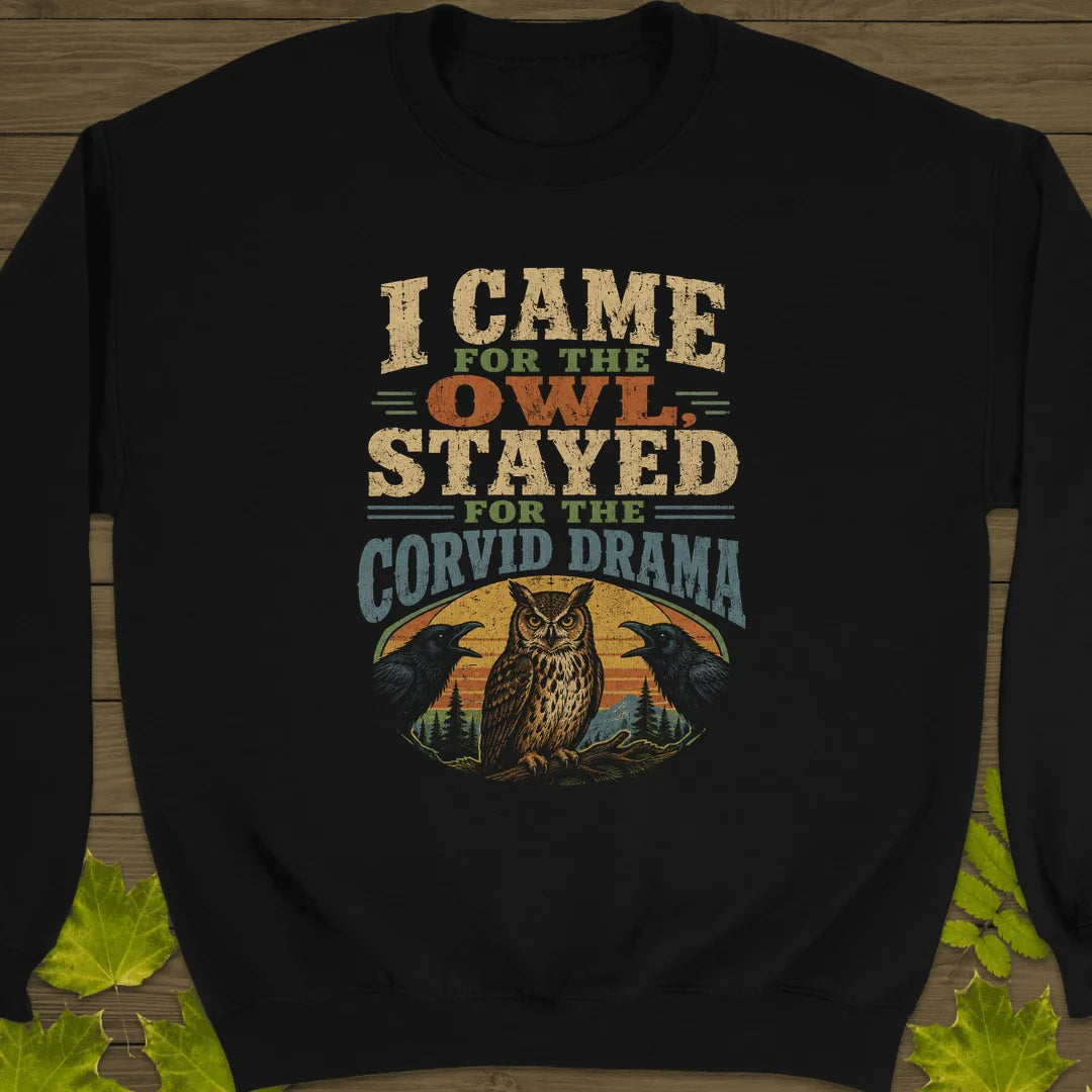 Corvid Drama Club Sweatshirt in Black