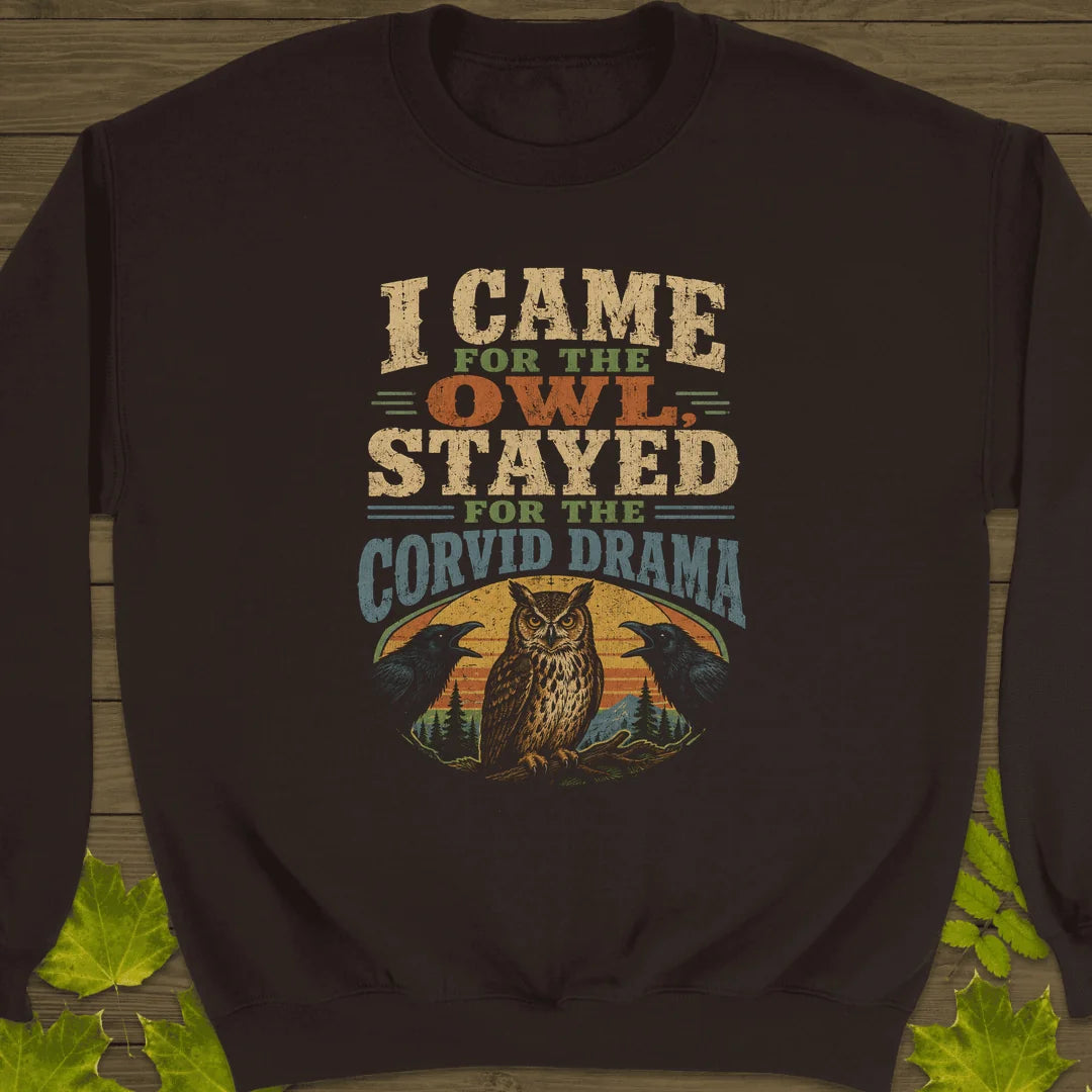 Corvid Drama Club Sweatshirt in Dark Chocolate