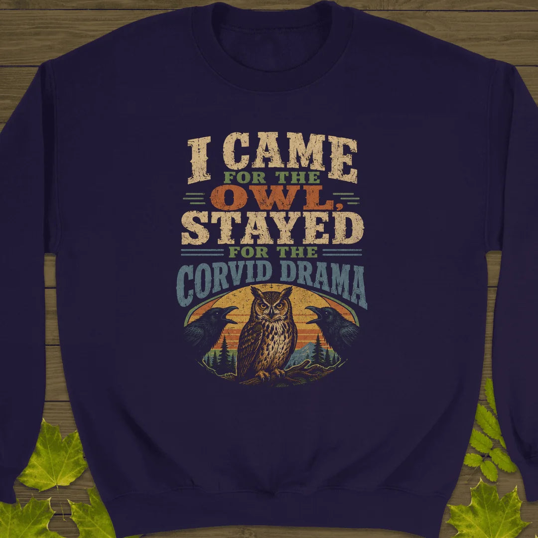 Corvid Drama Club Sweatshirt in Purple