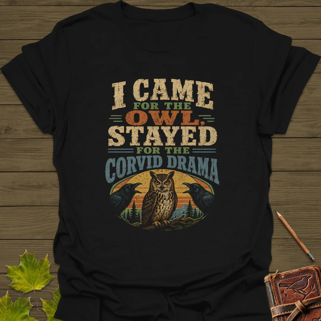 Corvid Drama Club T-Shirt in Black