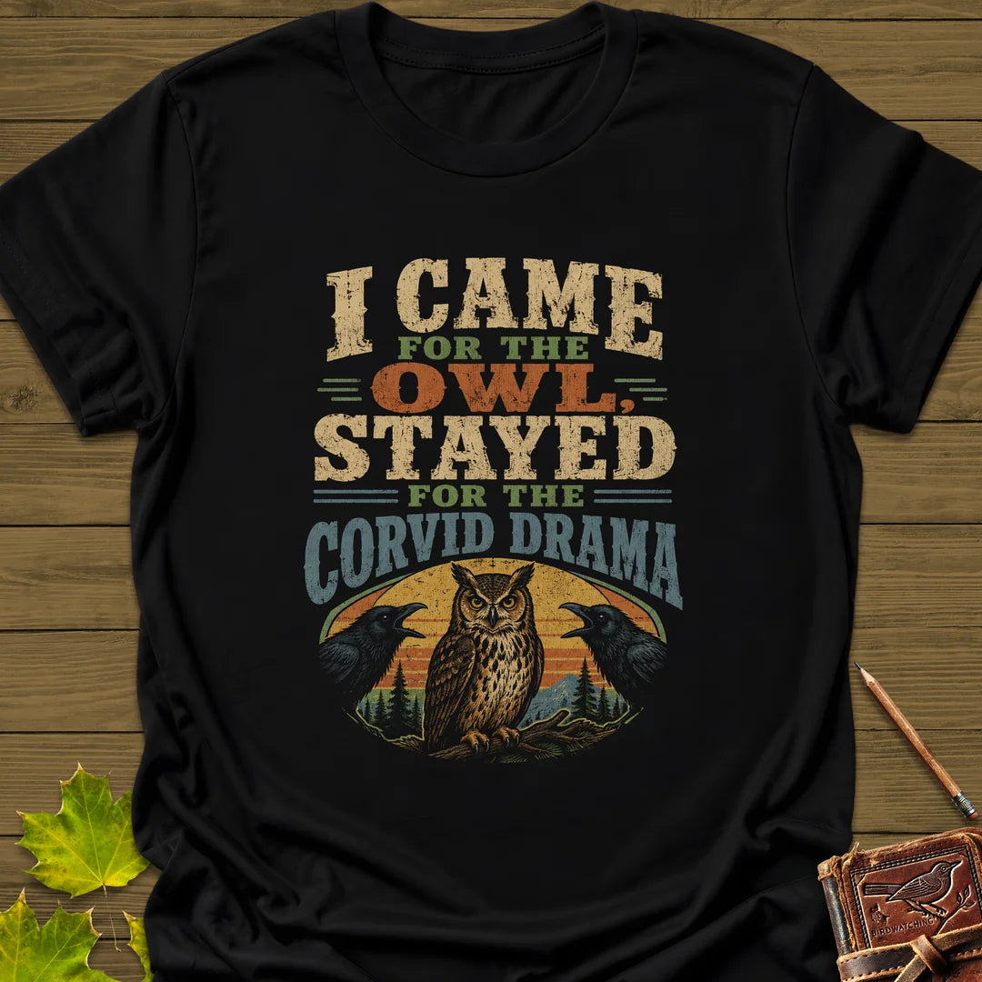 Corvid Drama Club T-Shirt in Black
