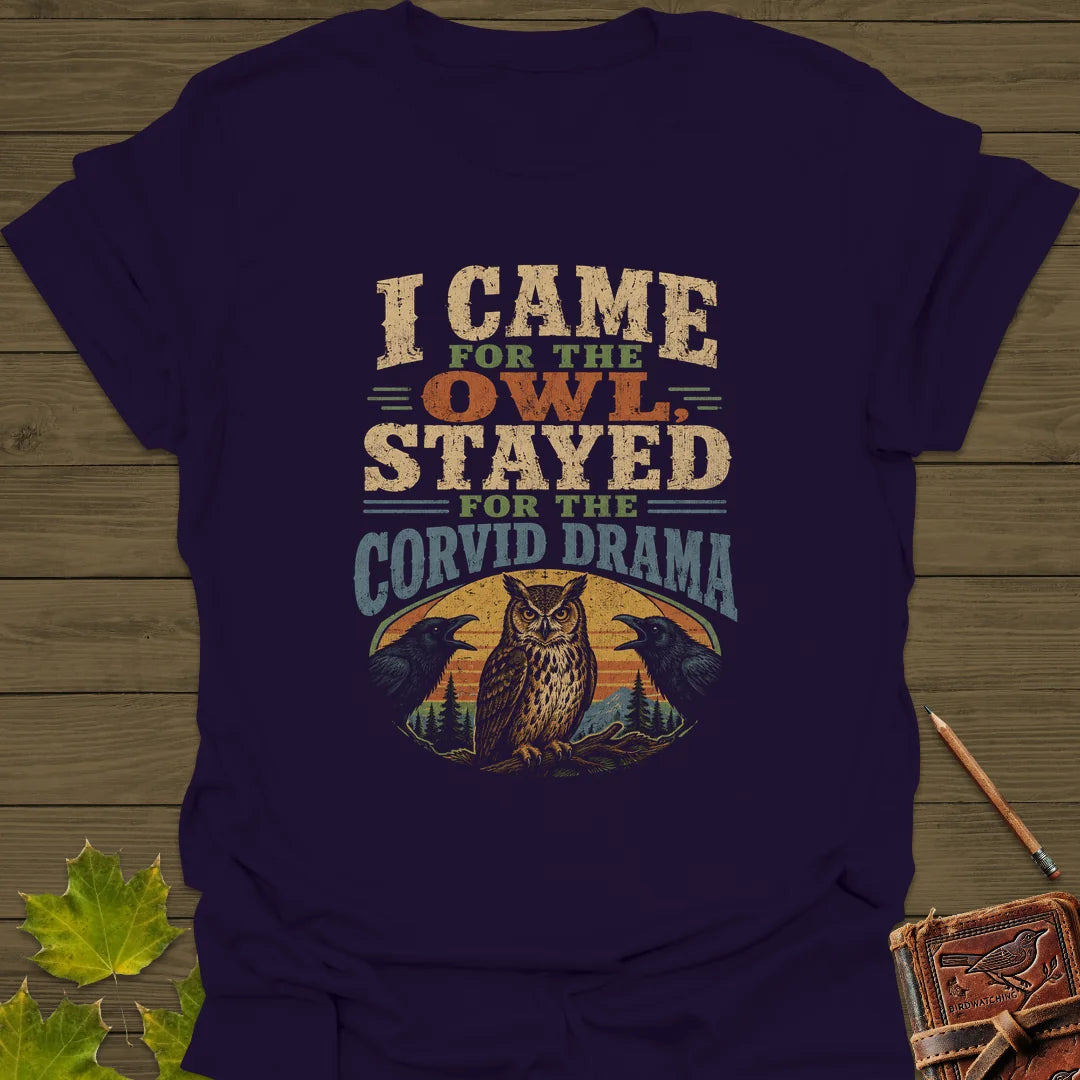 Corvid Drama Club T-Shirt in Purple
