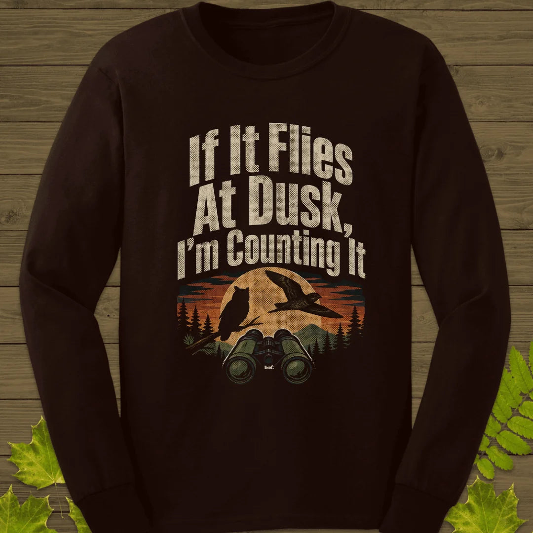 Dusk Flight Count Long Sleeve in Dark Chocolate