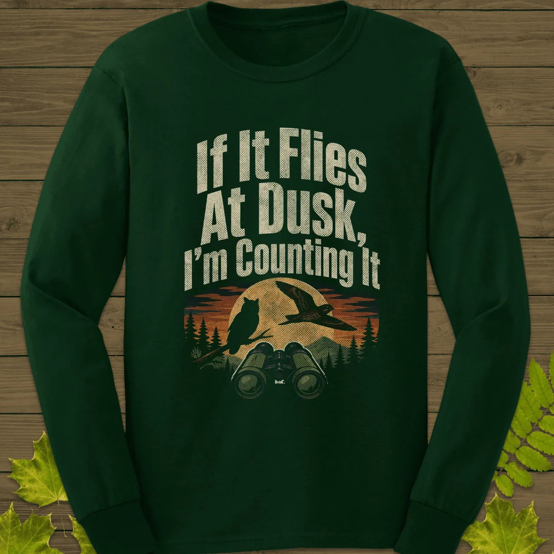 Dusk Flight Count Long Sleeve in Forest Green