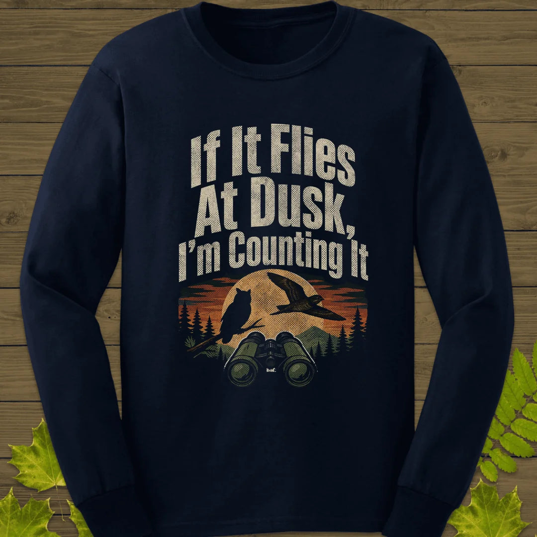 Dusk Flight Count Long Sleeve in Navy