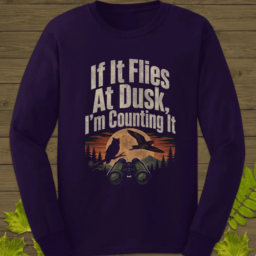 Dusk Flight Count Long Sleeve in Purple