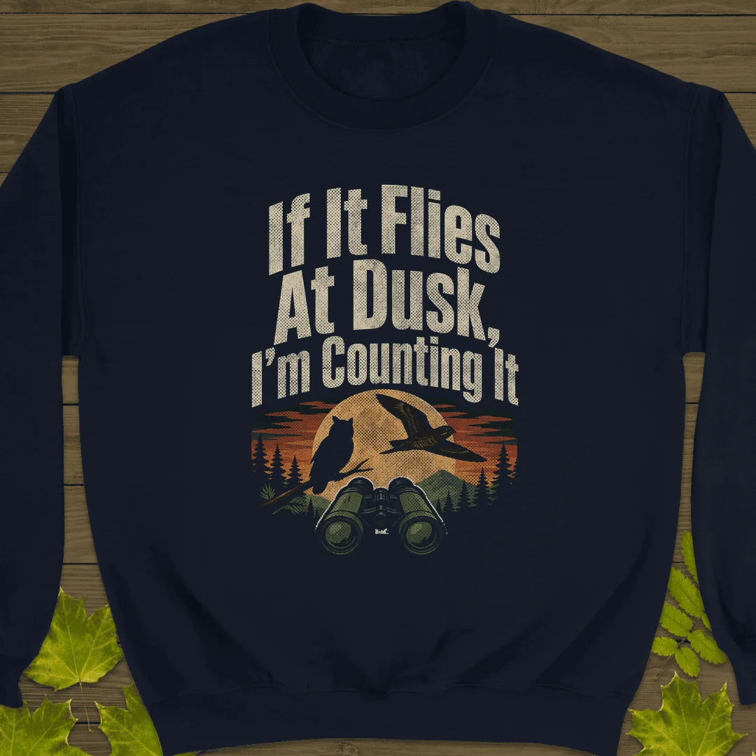 Dusk Flight Count Sweatshirt in Navy