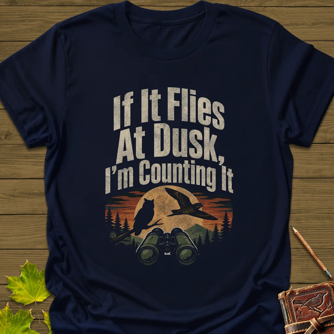 Dusk Flight Count T-Shirt in Navy
