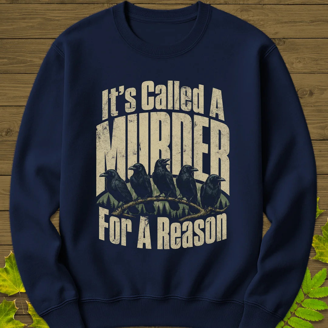 It's Called A Murder Sweatshirt in Navy