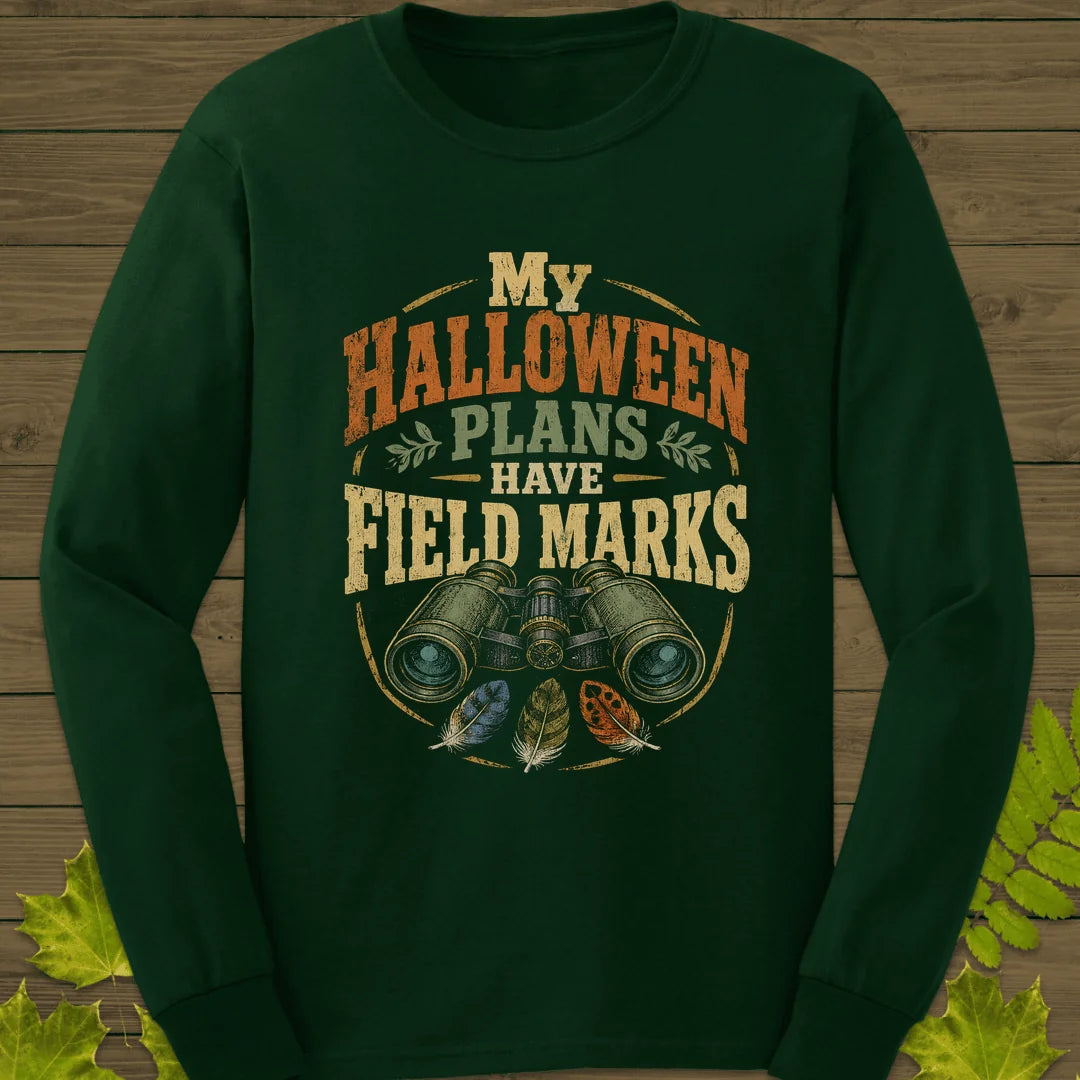Halloween Field Marks Long Sleeve in Forest Green