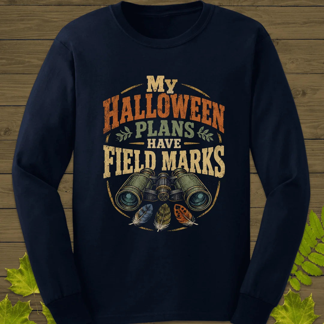 Halloween Field Marks Long Sleeve in Navy