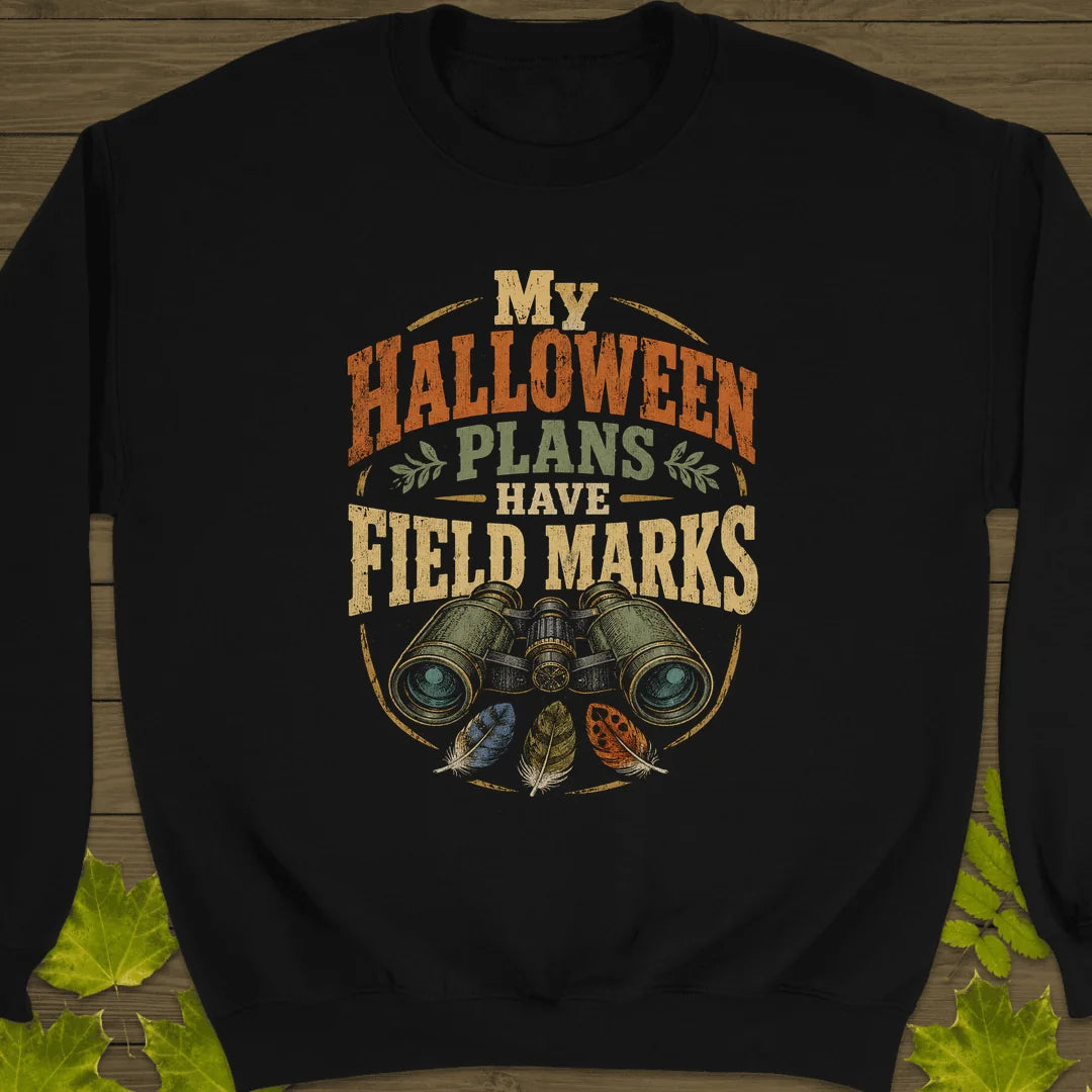 Halloween Field Marks Sweatshirt in Black