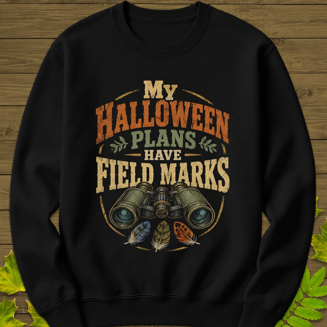 Halloween Field Marks Sweatshirt in Black