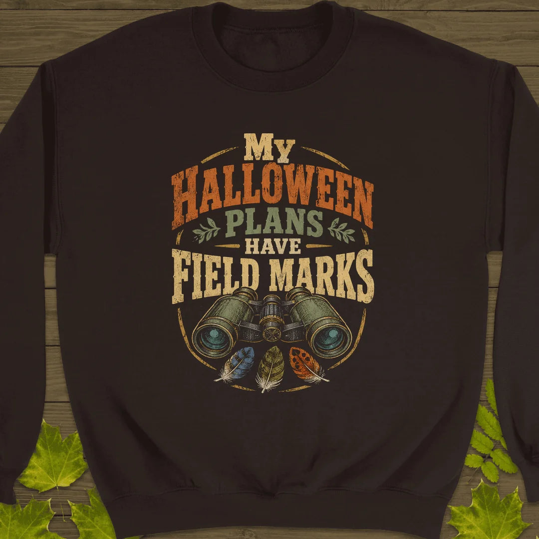 Halloween Field Marks Sweatshirt in Dark Chocolate