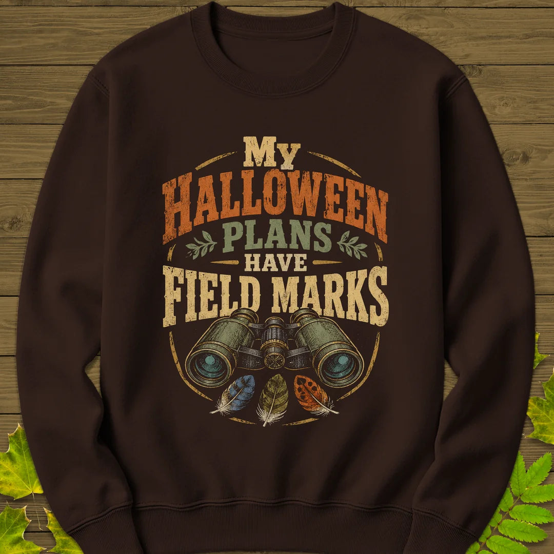 Halloween Field Marks Sweatshirt in Dark Chocolate