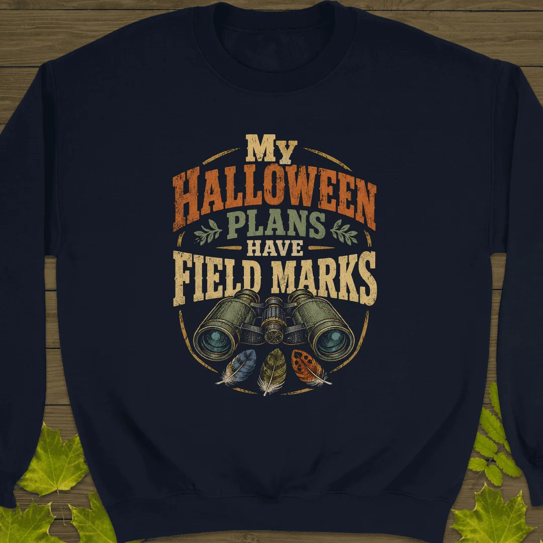 Halloween Field Marks Sweatshirt in Navy