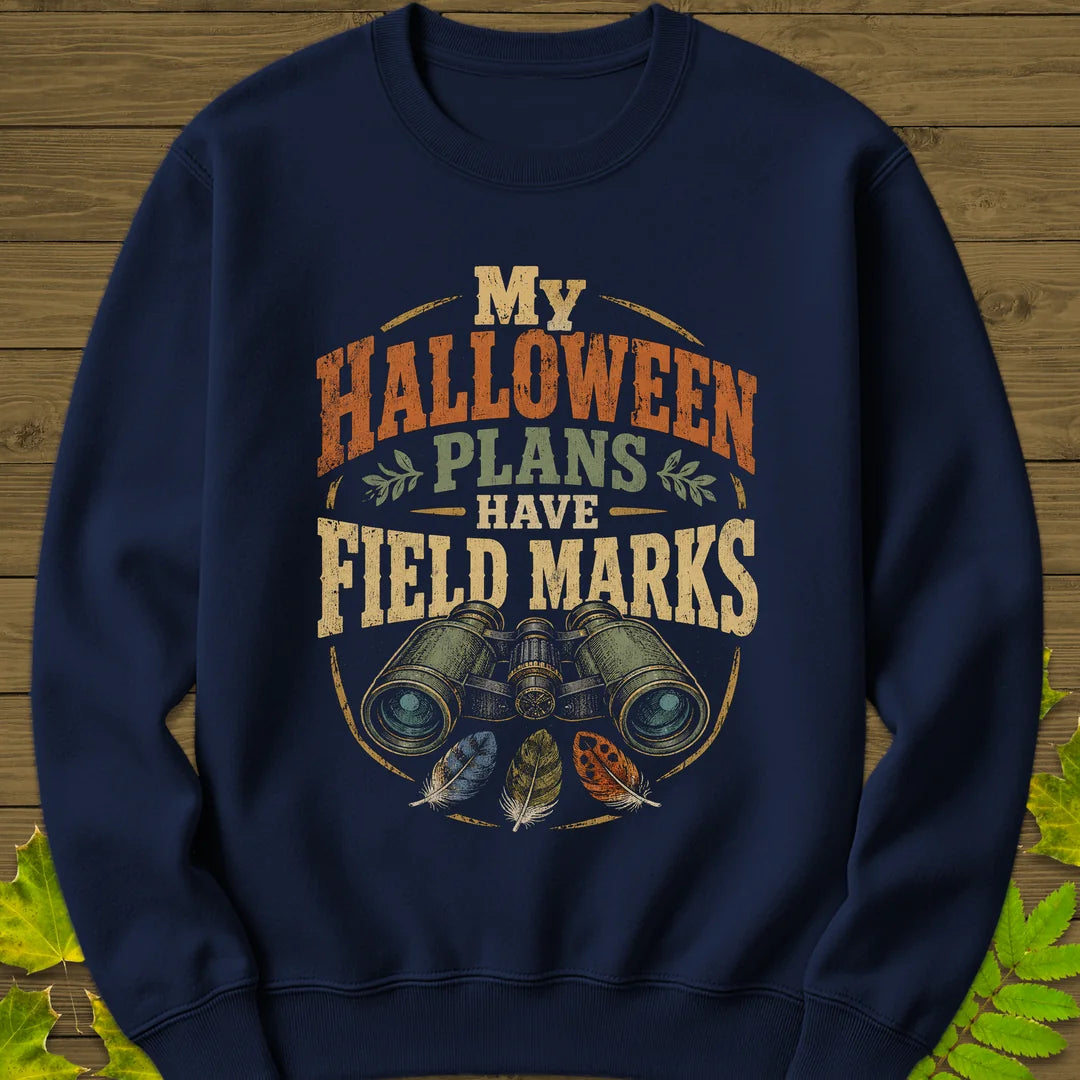 Halloween Field Marks Sweatshirt in Navy