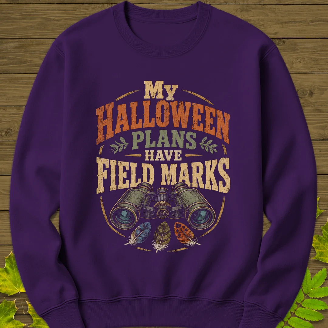 Halloween Field Marks Sweatshirt in Purple