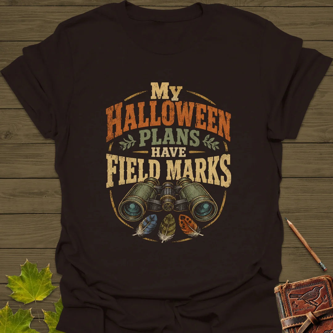 Halloween Field Marks T-Shirt in Dark Chocolate