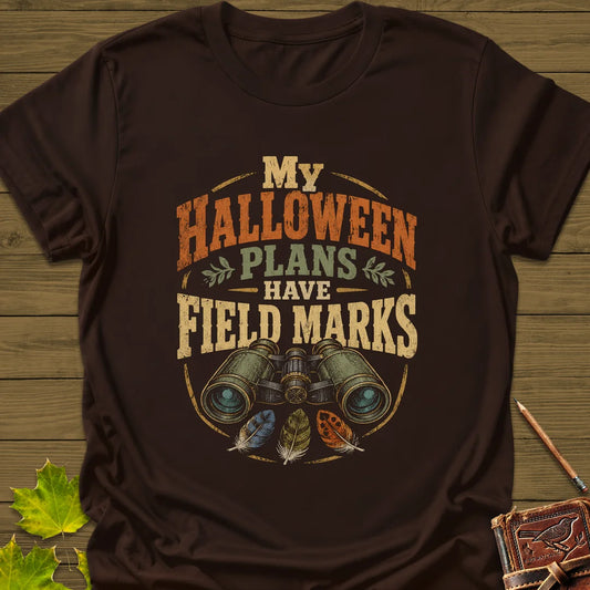Halloween Field Marks T-Shirt in Dark Chocolate