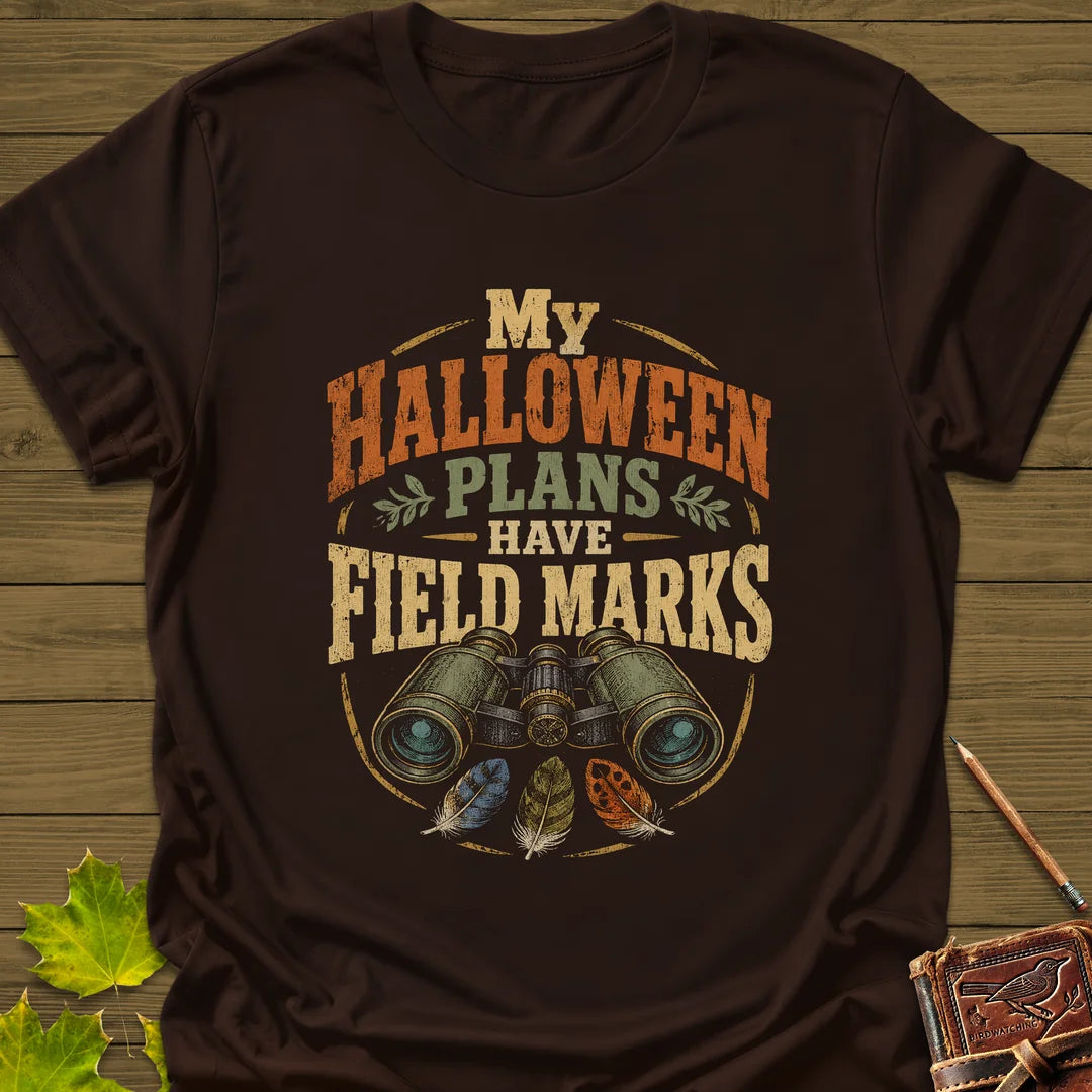 Halloween Field Marks T-Shirt in Dark Chocolate
