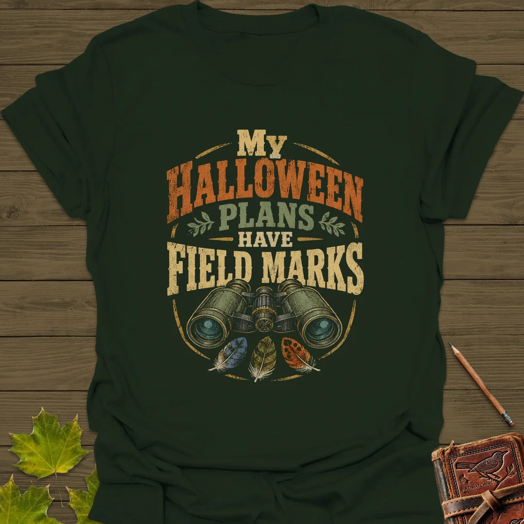 Halloween Field Marks T-Shirt in Forest Green