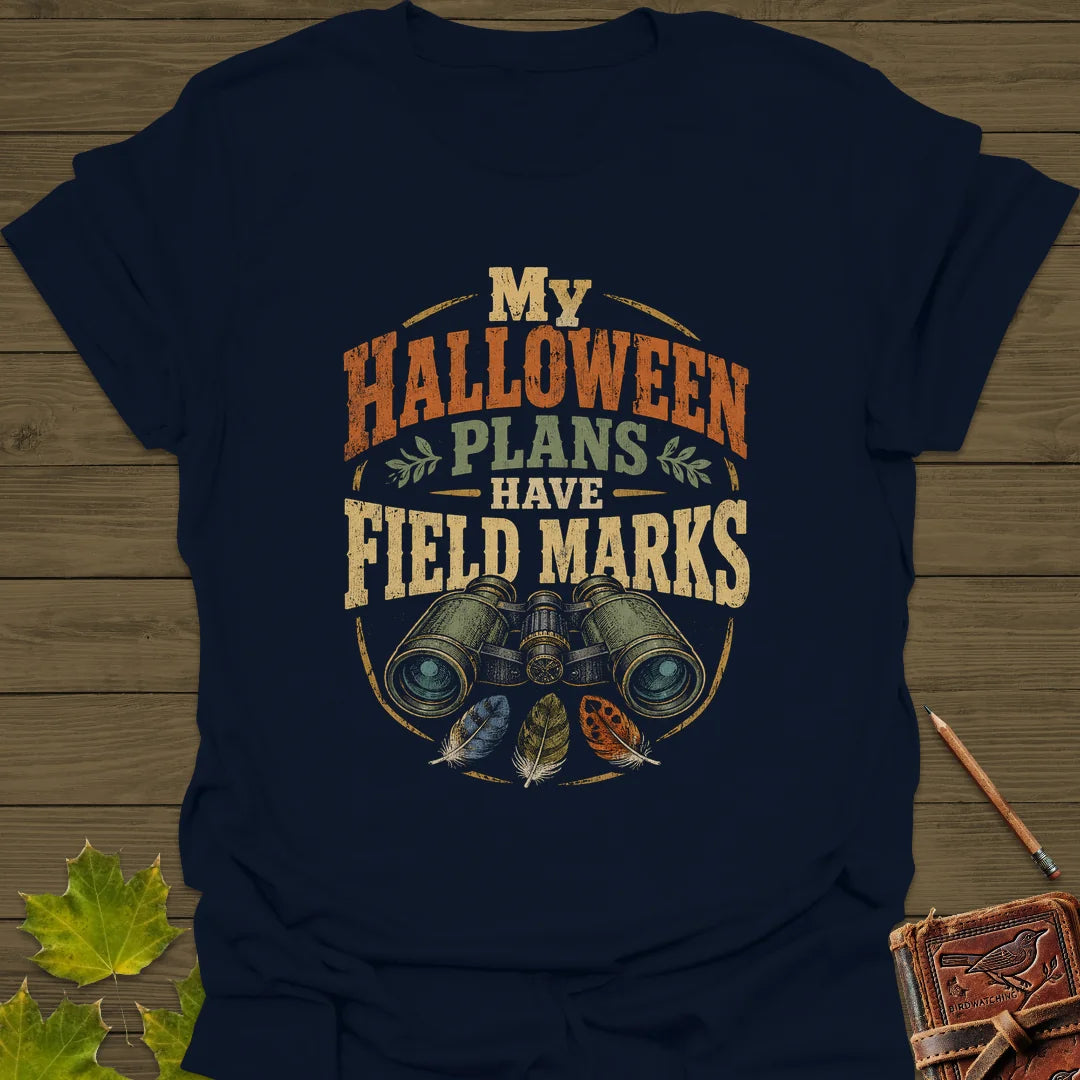 Halloween Field Marks T-Shirt in Navy