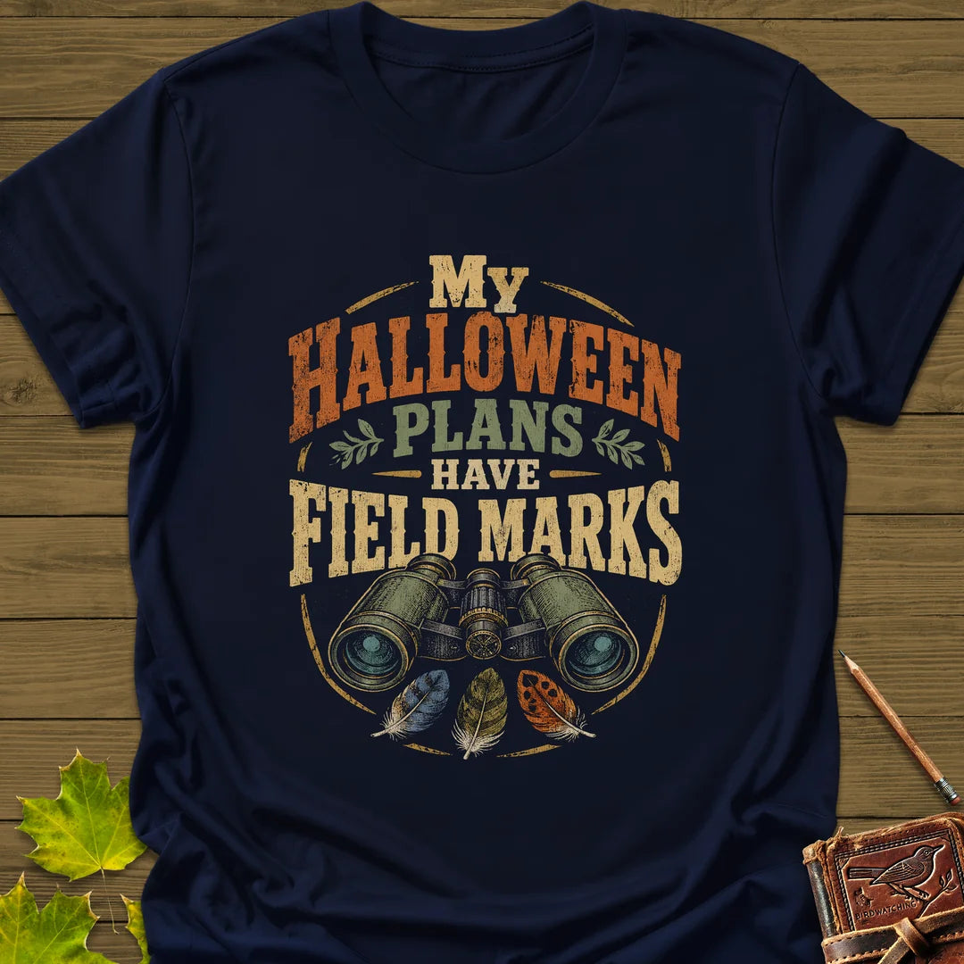 Halloween Field Marks T-Shirt in Navy