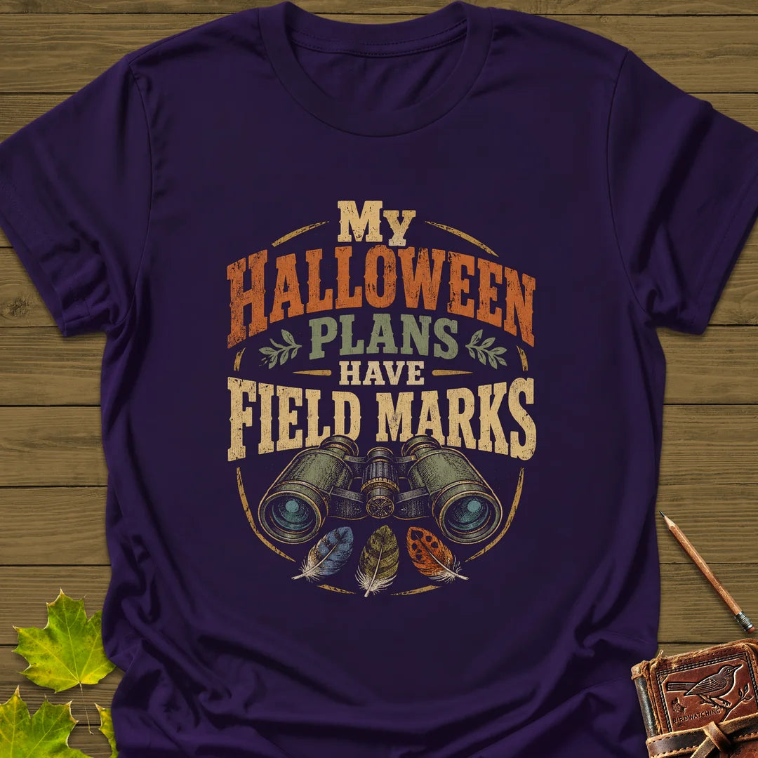 Halloween Field Marks T-Shirt in Purple