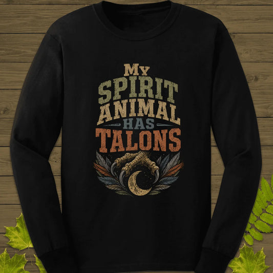 Talons Spirit Animal Long Sleeve in Black