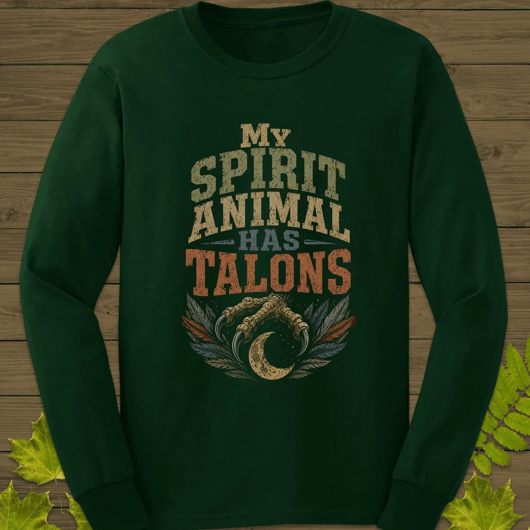 Talons Spirit Animal Long Sleeve in Forest Green