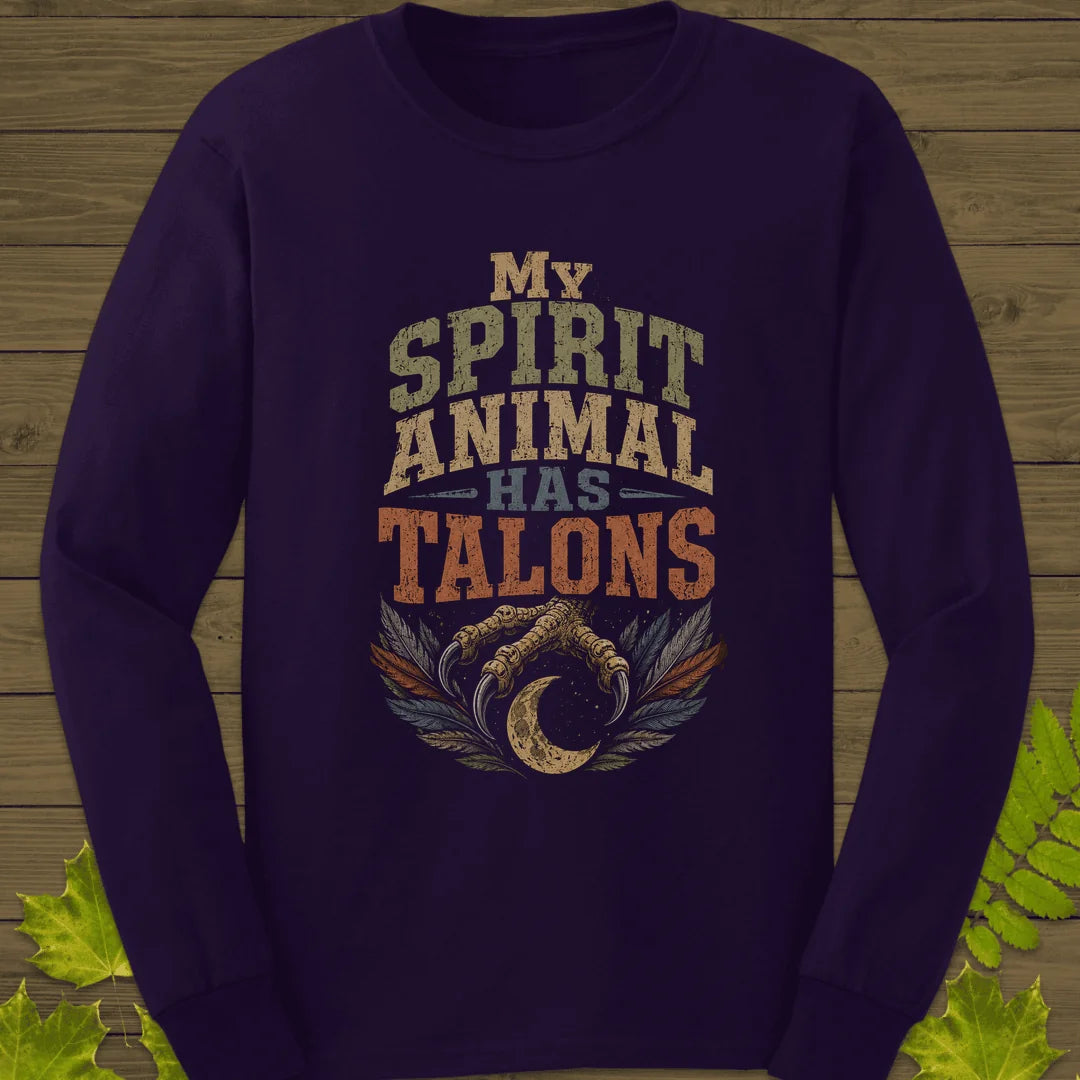 Talons Spirit Animal Long Sleeve in Purple