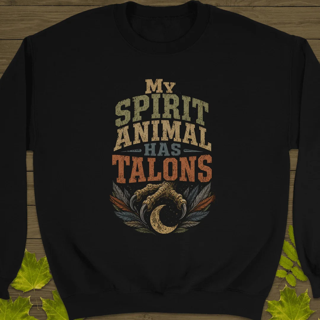 Talons Spirit Animal Sweatshirt in Black