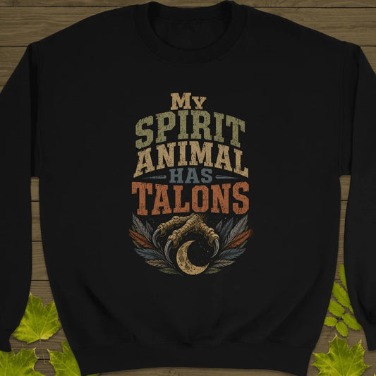 Talons Spirit Animal Sweatshirt in Black