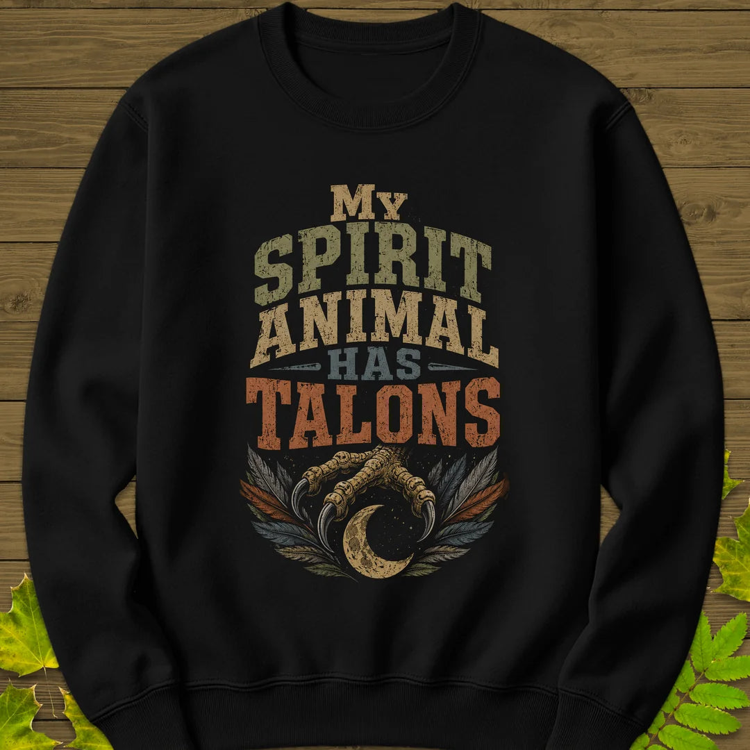 Talons Spirit Animal Sweatshirt in Black
