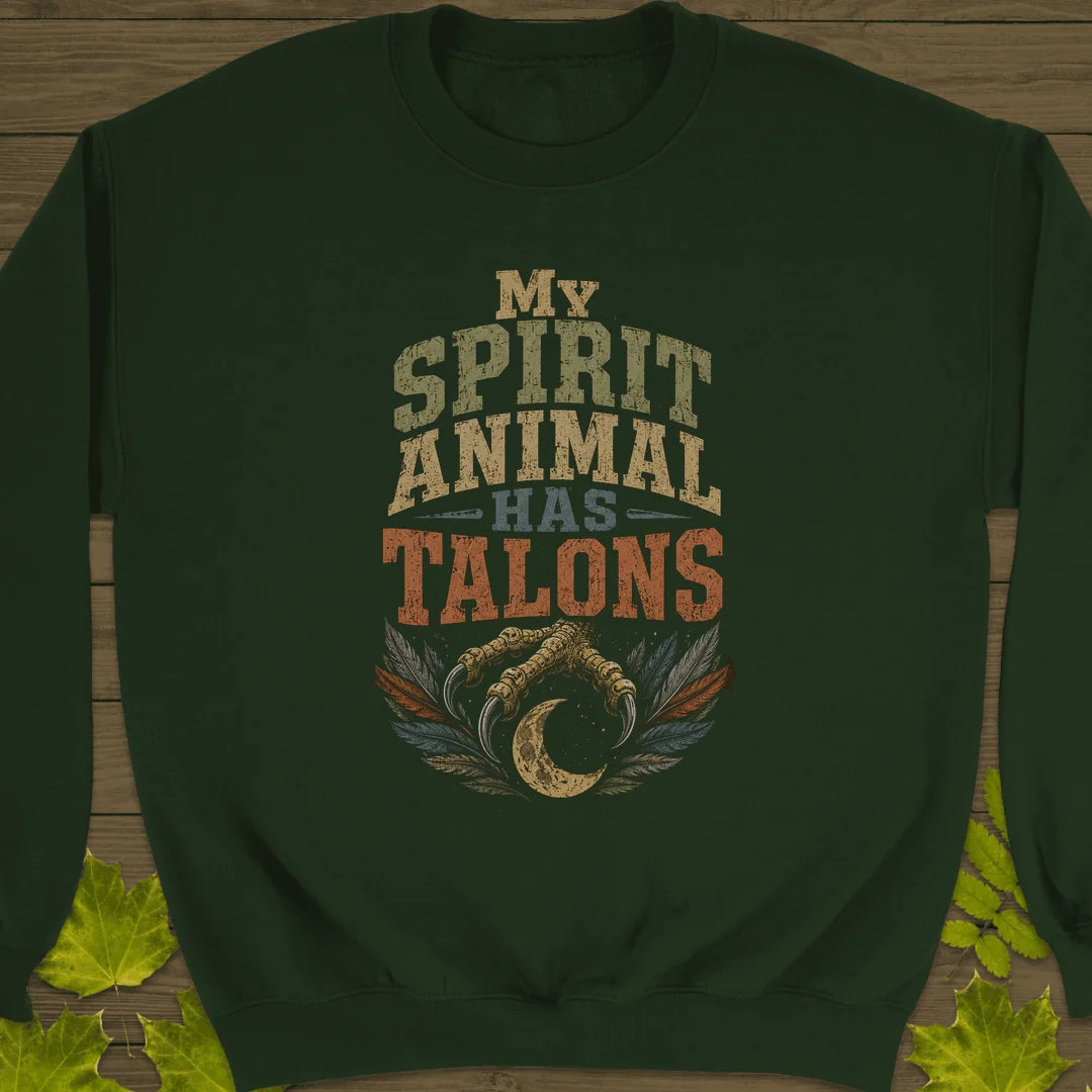 Talons Spirit Animal Sweatshirt in Forest Green