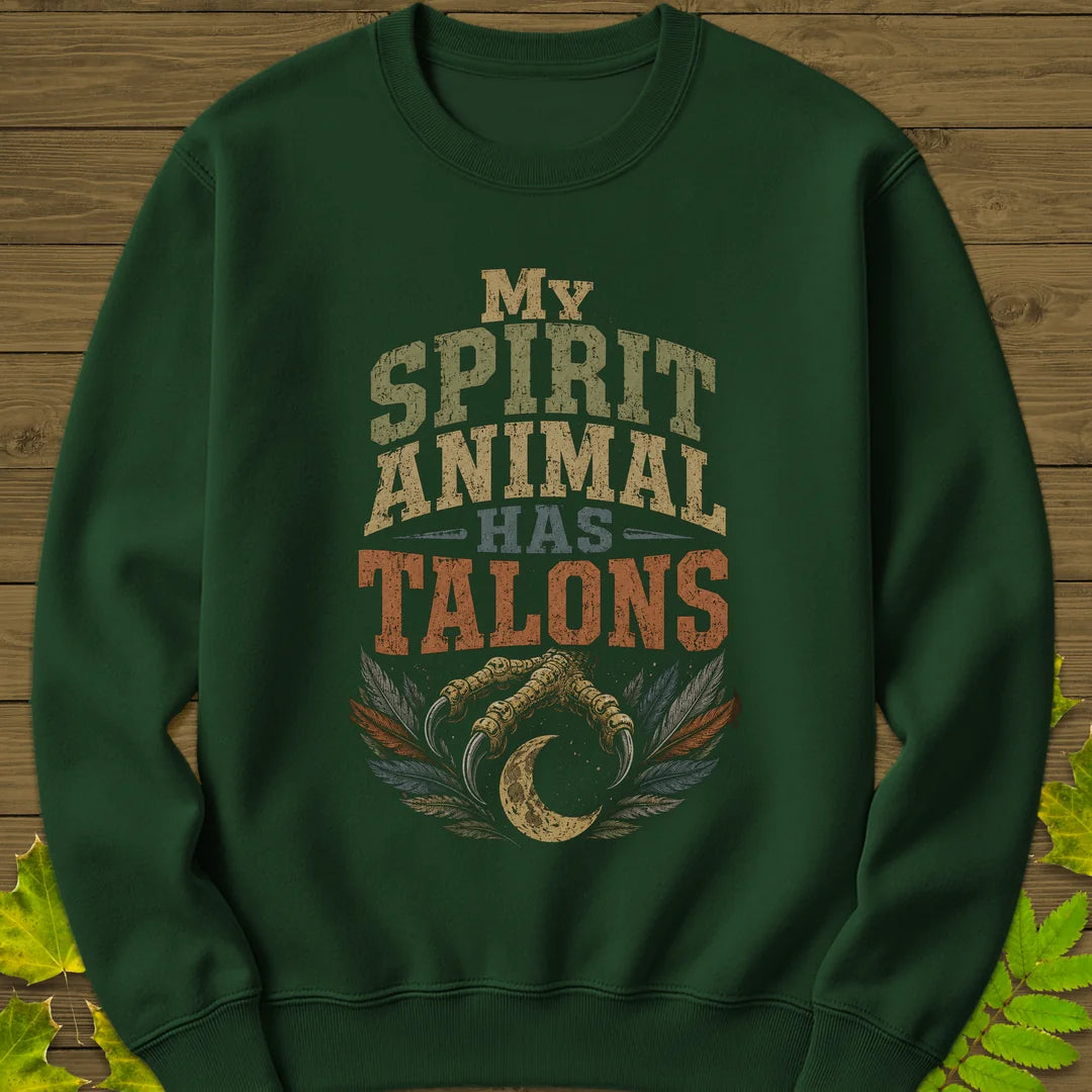 Talons Spirit Animal Sweatshirt in Forest Green