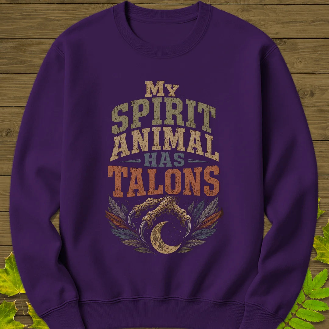 Talons Spirit Animal Sweatshirt in Purple