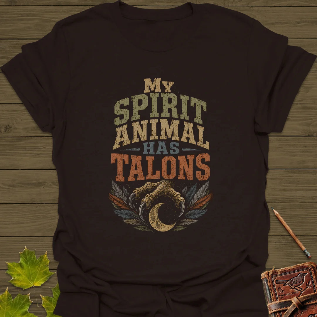 Talons Spirit Animal T-Shirt in Dark Chocolate